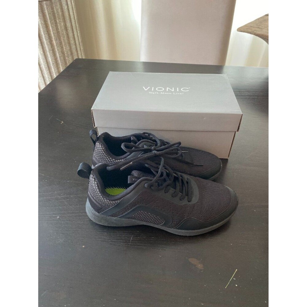 Vionic Jojo Ombre Shoes Women’s Black Athletic Walking Sneakers Size 7 / EU 38